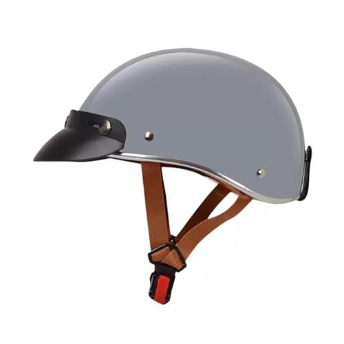 Halbschalenhelm Mit ECE-Zulassung Baseball Cap Vintage Motorradhelm Cruiser Chopper Scooter Helm Herren Jethelme Retro Motorrad Halbhelm Damen Mofa Helm Braincap 4,S Halbschalenhelm Mit ECE-Zulassung Baseball Cap Vintage Motorradhelm Cruiser Chopper Scooter Helm Herren Jethelme Retro Motorrad Halbhelm Damen Mofa Helm Braincap 4,S von LPXPLP
