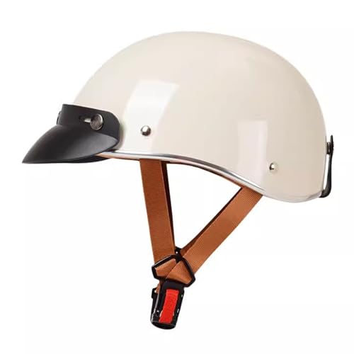 Halbschalenhelm Mit ECE-Zulassung Baseball Cap Vintage Motorradhelm Cruiser Chopper Scooter Helm Herren Jethelme Retro Motorrad Halbhelm Damen Mofa Helm Braincap 8,L Halbschalenhelm Mit ECE-Zulassung Baseball Cap Vintage Motorradhelm Cruiser Chopper Scooter Helm Herren Jethelme Retro Motorrad Halbhelm Damen Mofa Helm Braincap 8,L von LPXPLP