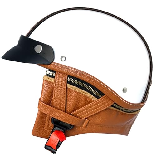 Halbschalenhelm Motorrad Halbhelme Mit Brille ECE Zertifiziert Motorradhelm Open Face Helm Schnellschnalle Weiche Kinnstütze Unisex 10,XL=61-62CM von LPXPLP