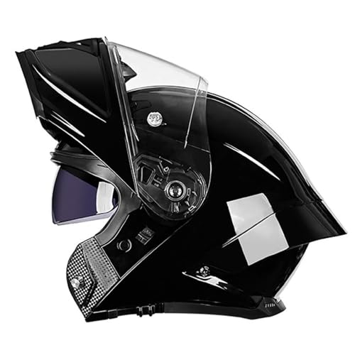 Klapphelm Integralhelm Motorradhelm mit Doppelvisier, ECEDOT Zertifiziert Jethelme für Erwachsene Frauen Männer Hohe Qualität Helm, Roller-Mofa -Moped-Helm 4,XXL=63~64cm von LPXPLP