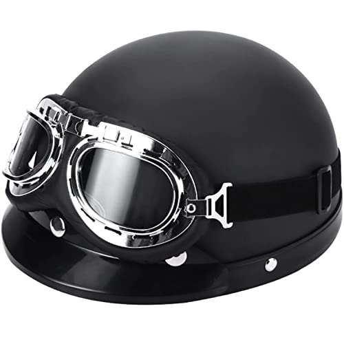 Retro Motorrad Halbe Helme Brain-Cap.Halbschale Leder Jet Helm Roller Helm Vintage Offene Helm mit Schutzbrille Für Cruiser Chopper Bike Moped Mit Lokanhänger ECE Zertifiziert C,L Retro Motorrad Halbe Helme Brain-Cap.Halbschale Leder Jet Helm Roller Helm Vintage Offene Helm mit Schutzbrille Für Cruiser Chopper Bike Moped Mit Lokanhänger ECE Zertifiziert C,L von LPXPLP