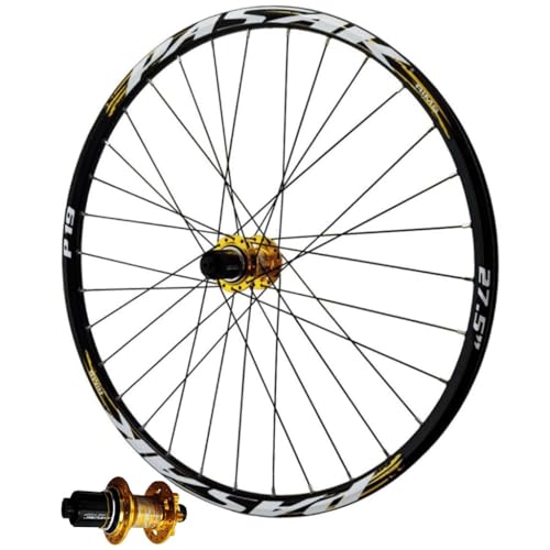 LPYDWZ Fahrrad Laufradsatz 26/27,5/29 Zoll Aluminiumlegierung Hybrid/MTB Nabe HG Abgedichtetes Lager 6 Loch Scheibenbremse Mountain Felge for 7-12 Gang Kassette 2250 G(Thru AXLE Rear Wheel,24 inch) von LPYDWZ