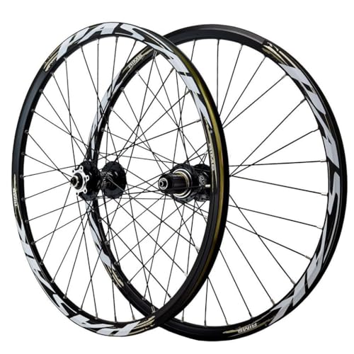 LPYDWZ MTB Fahrrad Laufradsatz 26/27,5/29 Zoll, Doppelwandige Aluminiumlegierung Vorne Und Hinten 32 Speichen Felge Abgedichtete Lagernabe for 7–12 Gänge 2150G(Front+Rear,24 inch) von LPYDWZ