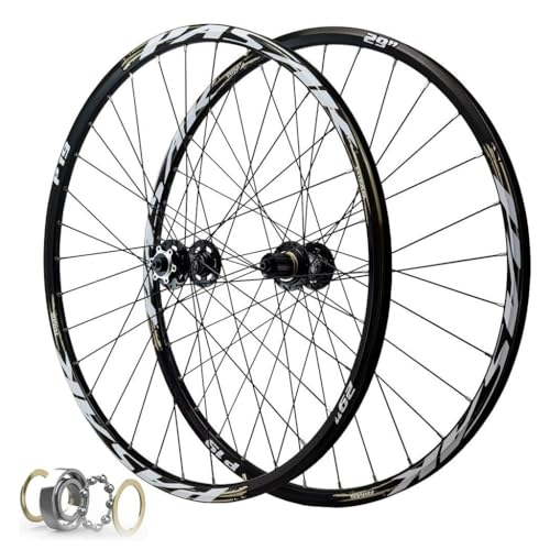 LPYDWZ MTB Fahrrad Laufradsatz 26/27,5/29 Zoll, Scheibenbremse Aus Aluminiumlegierung Abgedichtetes Lager 32H Mountainbike Felge 135mm for 7–12 Gänge 2210g(A,QR 26 inch) von LPYDWZ