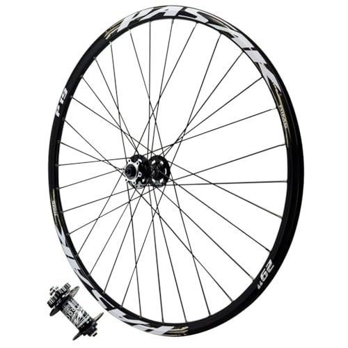 LPYDWZ MTB Fahrrad Laufradsatz 27,5 29 Zoll, Aluminiumlegierung Fahrradfelge 32H Abgedichtetes Lager Mountainbike Vorderrad Hinterrad Kassettennaben 26 Zoll for 7-12 Geschwindigkeit(BLACK Front wheel, von LPYDWZ