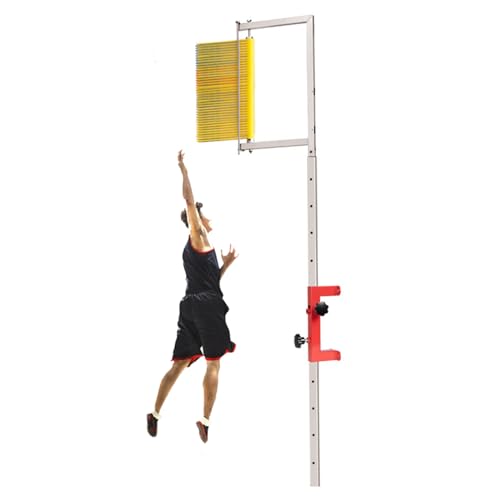LQDMAER Sport Training Sprungtrainer, vertikaler Sprung Tester -einstellbare Höhe 2.29ft, Messwerkzeug mit Volleyball Fußball vertikalen Sprung Training, Geeignet für den Innen- und Außenbereich von LQDMAER