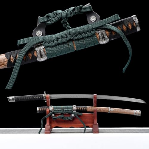 LQSLFsword 104cm Katana,Tachi,Samuraischwert,Sharp,Katana Schwert scharf, Handgefalteter geschmiedeter Damaskusstahl LQSLFsword 104cm Katana,Tachi,Samuraischwert,Sharp,Katana Schwert scharf, Handgefalteter geschmiedeter Damaskusstahl von LQSLFsword