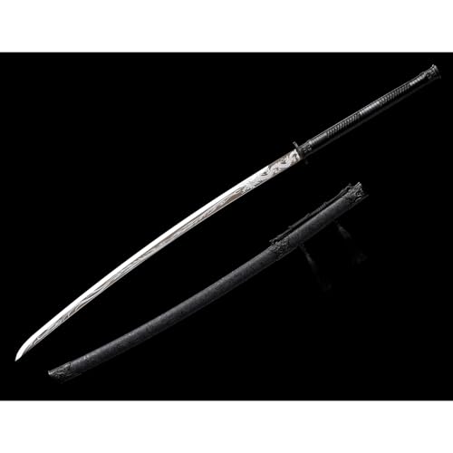 LQSLFsword 135cm Großes Schwert,Zweihändiges Schwert Katana,Samuraischwert,Sharp,Katana Schwert scharf, Handgeschmiedeter hoher Manganstahl LQSLFsword 135cm Großes Schwert,Zweihändiges Schwert Katana,Samuraischwert,Sharp,Katana Schwert scharf, Handgeschmiedeter hoher Manganstahl von LQSLFsword