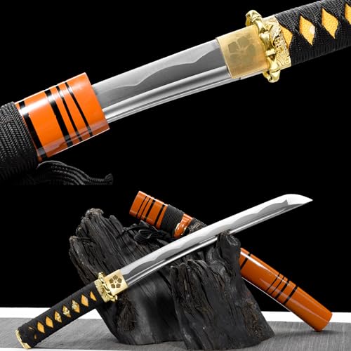 LQSLFsword 55cm Katana，Samuraischwert，Sharp，katana Schwert scharf， Handgeschmiedeter Kohlenstoffstahl von LQSLFsword