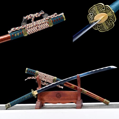 LQSMX sword 103cm Samuraischwert Sharp Katana Tachi Handgeschmiedeter hoher Manganstahl Geschenke/Kampfkunst Praxis/Sammlung LQSMX sword 103cm Samuraischwert Sharp Katana Tachi Handgeschmiedeter hoher Manganstahl Geschenke/Kampfkunst Praxis/Sammlung von LQSMX sword