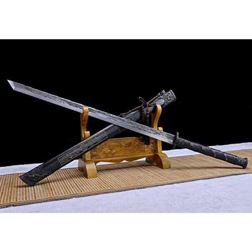 LQSMX sword 43.3 in Broadsword/scharf/Chinesisches Kampfsportmesser Katana Schwert echt Samuraischwert Handgeschmiedeter Federstahl LQSMX sword 43.3 in Broadsword/scharf/Chinesisches Kampfsportmesser Katana Schwert echt Samuraischwert Handgeschmiedeter Federstahl von LQSMX sword