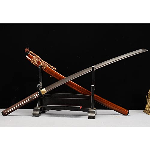 LQSMX sword Hohe Leistung Samurai Säbel Schwerter echte Waffen 41in Samurai Schwert Hand geschmiedet T10 Stahl Erde bedeckte brennende Klinge Technologie/scharf LQSMX sword Hohe Leistung Samurai Säbel Schwerter echte Waffen 41in Samurai Schwert Hand geschmiedet T10 Stahl Erde bedeckte brennende Klinge Technologie/scharf von LQSMX sword