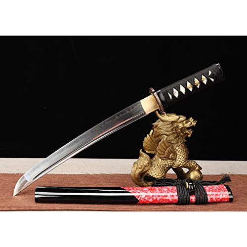 LQSMX sword Samuraischwert/scharf/Kurzer Samurai-Säbel echtes Katana Schwert T10 brennende Klinge LQSMX sword Samuraischwert/scharf/Kurzer Samurai-Säbel echtes Katana Schwert T10 brennende Klinge von LQSMX sword