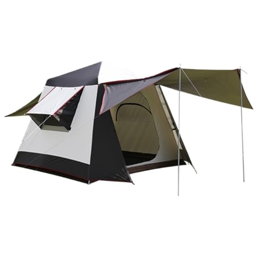 Tent for Camping Vollautomatisches, Doppelschichtiges, Sonnen- Und Regensicheres Campingzelt Aus Aluminiumlegierung for Den Außenbereich, Mehrpersonenzelt Zelte (Color : M, Size : A) von LQVAIPT