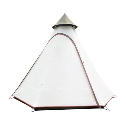 Tent for Camping Zelt Outdoor Camping Zelt Camping Tragbares Zelt Mehrpersonen-Doppelschicht-Winddichtes Zelt Strandparkzelt Zelte (Color : Black, Size : C) von LQVAIPT
