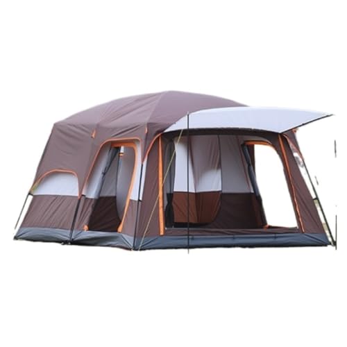 Tent for Camping Zwei Schlafzimmer Und EIN Wohnzimmer, Outdoor-Zelt, Luxuriöses Zelt, Regen- Und Sonnensicheres Camping-Familien-Grillzelt Zelte (Color : K, Size : A) von LQVAIPT