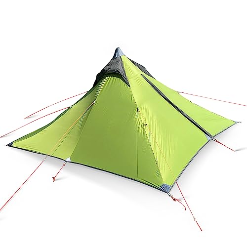LRVTREC Campingzelt für 1–2 Personen, leichtes, wasserdichtes Outdoor-Camping-Tipi-Zelt, Pyramidenzelt, Tipi-Zelt von LRVTREC