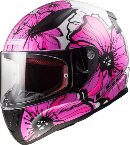 LS2, Integraler Motorradhelm Rapid Poppies Pink, M LS2, Integraler Motorradhelm Rapid Poppies Pink, M von LS2