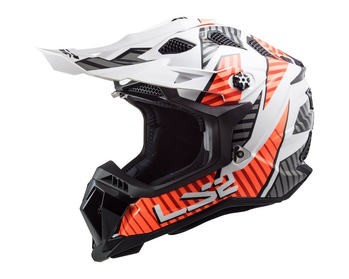 LS2 Motorradhelm LS2 MX700 Subverter Astro Weiß / Orange M von LS2