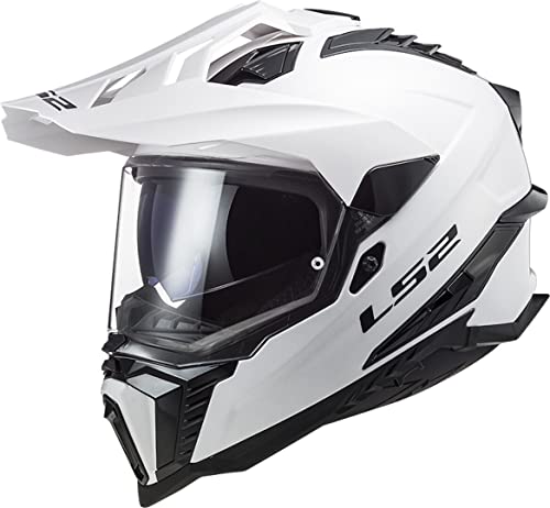 LS2 Unisex – Erwachsene Explorer motorradhelm, weiß, L von LS2