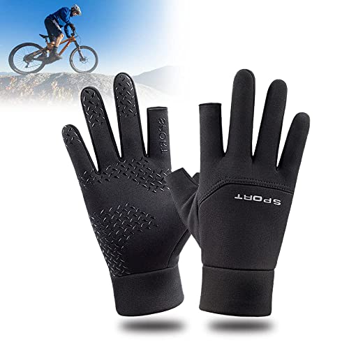 LSAMA Fahrradhandschuhe, Handschuhe fingerlos,Touchscreen Handschuhe, 2 Exponierte Fingerlose Angel-Jagdhandschuhe, rutschfeste Leichte Motorrad Handschuhe für Männer Fraue LSAMA Fahrradhandschuhe, Handschuhe fingerlos,Touchscreen Handschuhe, 2 Exponierte Fingerlose Angel-Jagdhandschuhe, rutschfeste Leichte Motorrad Handschuhe für Männer Fraue von LSAMA