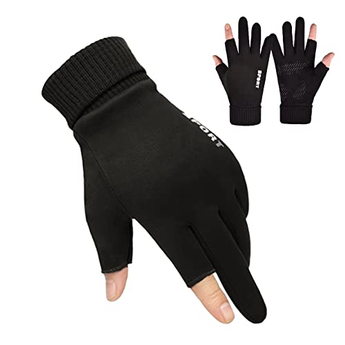 LSAMA wasserdichte Sport-Laufhandschuhe Leichte rutschfeste Warme Handschuhe Touchscreen-Innenhandschuhe mit Elastischer Manschette - Radfahren Ski Wetter Thermohandschuhe für Herren Damen LSAMA wasserdichte Sport-Laufhandschuhe Leichte rutschfeste Warme Handschuhe Touchscreen-Innenhandschuhe mit Elastischer Manschette - Radfahren Ski Wetter Thermohandschuhe für Herren Damen von LSAMA