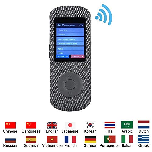 Intelligentes Sprachübersetzergerät, tragbares WLAN-Handgerät, intelligente echte Stimme, 16 präzise Fremdsprachen für Reisen, Lernen, Geschäftstreffen WZSS von LSDFW