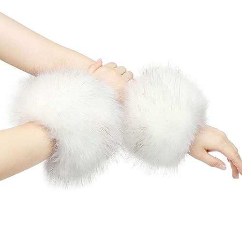 Damen Armstulpen Fell Stulpen, Pulswärmer Pelz Kunstfell Armwärmer Manschetten Fellstulpen Faux Pelz Armstulpen Faux Fur Wrist Band Ring Cuffs Wärmer für Frauen Pelzmanschetten Ringmanschetten Wärmer Damen Armstulpen Fell Stulpen, Pulswärmer Pelz Kunstfell Armwärmer Manschetten Fellstulpen Faux Pelz Armstulpen Faux Fur Wrist Band Ring Cuffs Wärmer für Frauen Pelzmanschetten Ringmanschetten Wärmer von LSGGTIM