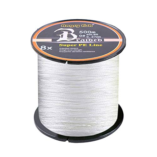LSHEL Geflochtene Angelschnur 8fach 500m PE Super Starke Geflochtene Schnüre, Weiß, 0.8# 0.15mm/8.18kg/18lb LSHEL Geflochtene Angelschnur 8fach 500m PE Super Starke Geflochtene Schnüre, Weiß, 0.8# 0.15mm/8.18kg/18lb von LSHEL