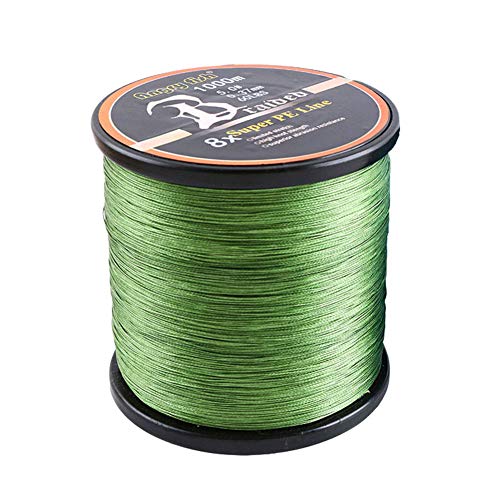 LSHEL Geflochtene Angelschnur 8fach 1000m PE Super Starke Geflochtene Schnüre, Armee-Grün, 2.5# 0.25mm/15.87kg/35lb LSHEL Geflochtene Angelschnur 8fach 1000m PE Super Starke Geflochtene Schnüre, Armee-Grün, 2.5# 0.25mm/15.87kg/35lb von LSHEL