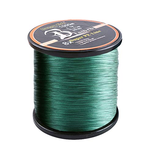 LSHEL Geflochtene Angelschnur 8fach 1000m PE Super Starke Geflochtene Schnüre, Dunkelgrün, 0.8# 0.15mm/8.18kg/18lb LSHEL Geflochtene Angelschnur 8fach 1000m PE Super Starke Geflochtene Schnüre, Dunkelgrün, 0.8# 0.15mm/8.18kg/18lb von LSHEL