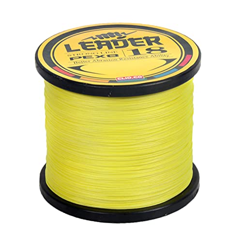 LSHEL Geflochtene Angelschnur 8fach 1000m PE Super Starke Geflochtene Schnüre für Süßwasser Salzwasser, Fluoreszierendes gelb, 0.8# 0.14mm/6.8kg/15lb LSHEL Geflochtene Angelschnur 8fach 1000m PE Super Starke Geflochtene Schnüre für Süßwasser Salzwasser, Fluoreszierendes gelb, 0.8# 0.14mm/6.8kg/15lb von LSHEL