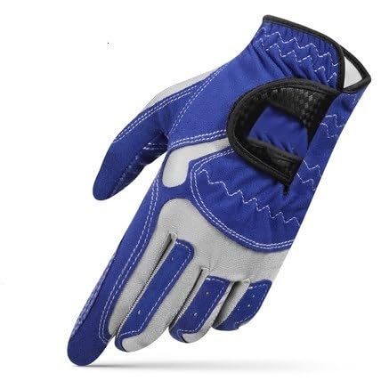 LSHIJI Golfhandschuhe 1 Stück Golfhandschuhe for Linkshänder, atmungsaktiv, for Herren, Golf-Sportfäustlinge, hochelastisch, rutschfest, Handflächenschutz Golfhandschuh(Blue,23) von LSHIJI