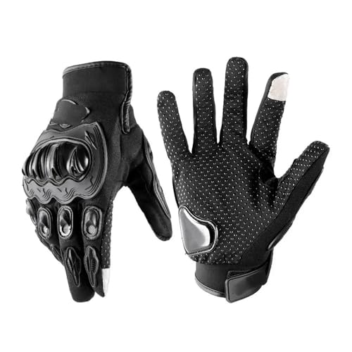 LSHIJI Motorradhandschuhe 1 Paar Fahrradhandschuhe, Touchscreen-Vollfinger-Anti-Rutsch-Sporthandschuhe Motorradhandschuhe Motorrad Handschuhe(Noir,XL) von LSHIJI