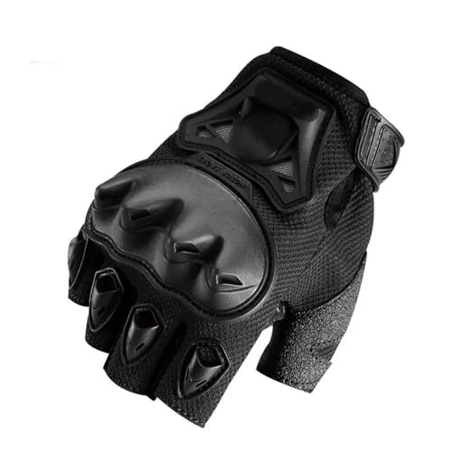 LSHIJI Motorradhandschuhe Anti-Drop-Motorradhandschuhe, atmungsaktiv im Sommer, Winddicht, mehrfarbige Fahrradhandschuhe, Motorradzubehör, Ausrüstung Motorrad Handschuhe(MC29D BK,XL) von LSHIJI