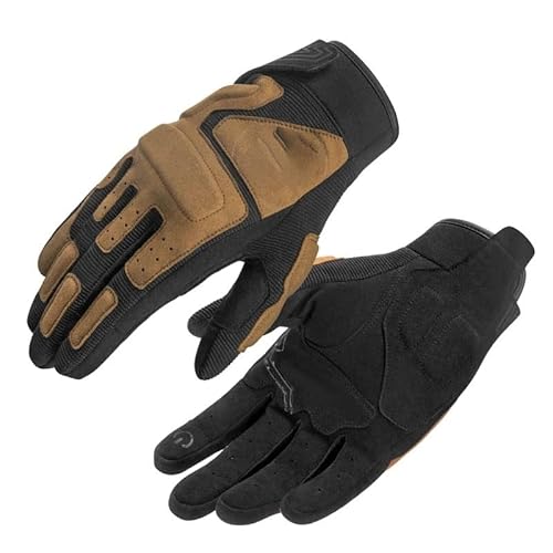 LSHIJI Motorradhandschuhe Handschuhe Herren Damen Screen Touch Motorradhandschuhe Frühling Herbst Winddichte Handschuhe MTB Vollfinger Fahrradhandschuhe Motorrad Handschuhe(ORANGE,S) von LSHIJI