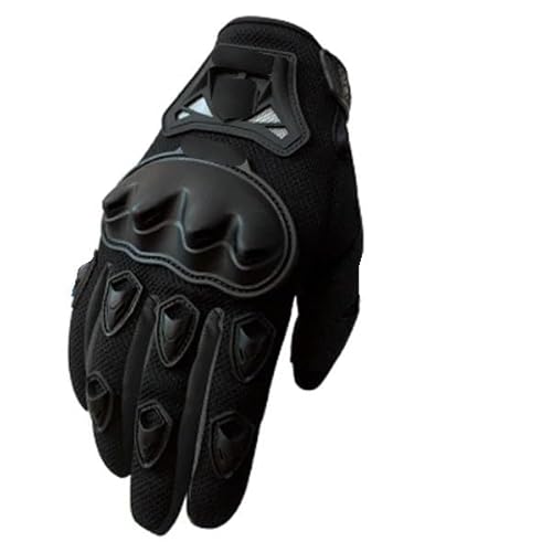 LSHIJI Motorradhandschuhe Motorradhandschuhe for Herren, Sommer, Radfahren, Motorradhandschuh, Vollfinger, Motocross, Rennen, Reiten, atmungsaktiv, Radfahren Motorrad Handschuhe(Noir,XL) von LSHIJI