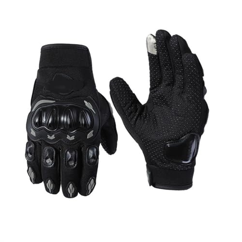 LSHIJI Motorradhandschuhe Sommer Motorradhandschuhe Atmungsaktive Vollfinger-Guantes Outdoor-Sportschutz Wasserdichtes Rennfahrzubehör Motorrad Handschuhe(Gray,XXL) von LSHIJI