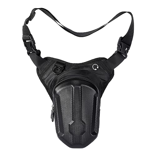 Motorrad Beintasche Motorrad Drop Bein Seite Tasche wasserdichte Motorrad Hüfte Bum Pack Taschen Handy Geldbörse for Reiten Radfahren Motorrad Tasche Bein(Noir) von LSHIJI