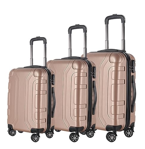 LSTSGAGH Gepäck Handgepäck 3-teiliges Gepäckset Verschleißfester 20/24/28-Zoll-Leichtkoffer mit Spinner-Rollen Aufgegebenes Gepäck von LSTSGAGH