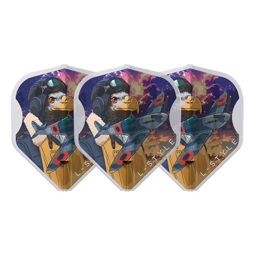 L-Style EZ L1 Ricardo Perez Clear White - Dart Flights von LSTYLE