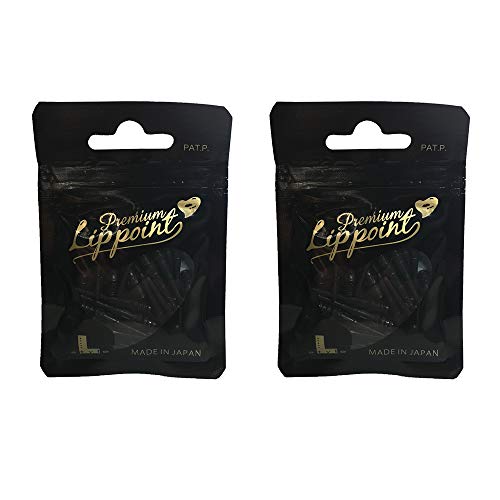 LSTYLE Dartspitzen: Premium Lippoint - Soft Tip Points - 2BA Standardgewinde - Schwarz 2er-Pack von LSTYLE