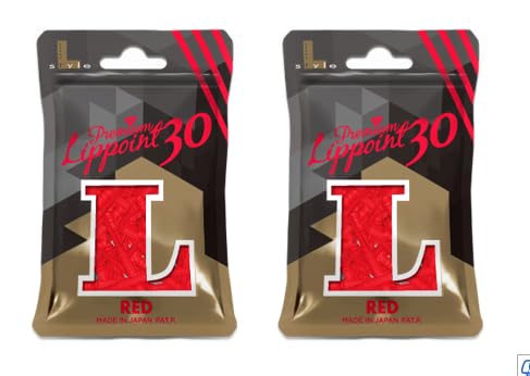LSTYLE Dartspitzen: Premium Lippoint 30 – extra lang – weiche Spitzen – 2BA Standardgewinde – Rot 2er-Pack LSTYLE Dartspitzen: Premium Lippoint 30 – extra lang – weiche Spitzen – 2BA Standardgewinde – Rot 2er-Pack von LSTYLE
