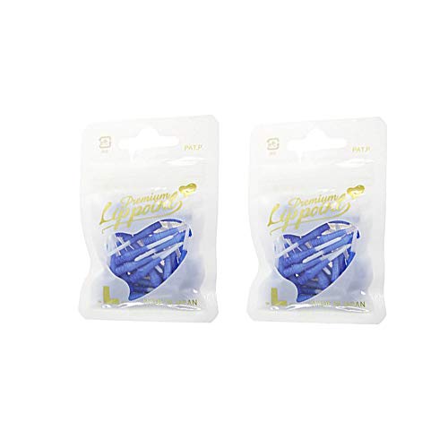 LSTYLE Dartspitzen: Premium Lippoint – Dartspitzen mit weicher Spitze – 2BA Gewinde – zweifarbig dunkelblau 2er-Pack von LSTYLE