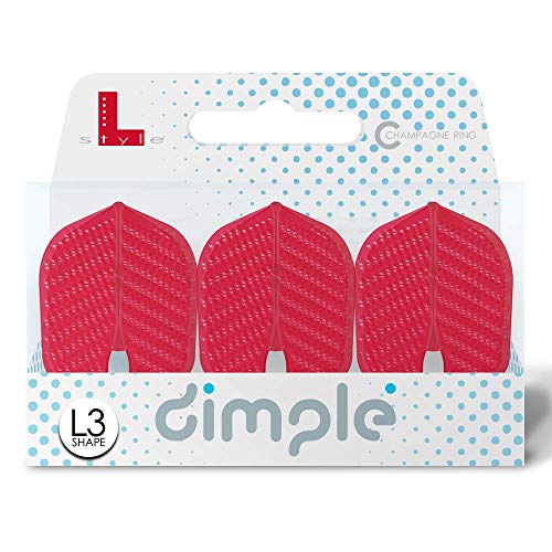 Lstyle l3 pro dimple dart-flights, klein, standardform: geformt, kunststoff und leicht, set ? rot Lstyle l3 pro dimple dart-flights, klein, standardform: geformt, kunststoff und leicht, set ? rot von LSTYLE