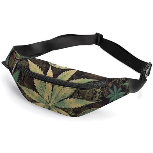 Gürteltasche für Herren und Damen, Motiv: A Puff In Time Weed Marihuana-Schürze, Crossbody-Gürteltasche, Sport-Hüfttasche, für Reisen, Laufen, Wandern, Spazierengehen, Workout, ein Zug in der Zeit, Gürteltasche für Herren und Damen, Motiv: A Puff In Time Weed Marihuana-Schürze, Crossbody-Gürteltasche, Sport-Hüfttasche, für Reisen, Laufen, Wandern, Spazierengehen, Workout, ein Zug in der Zeit, von LSWQK