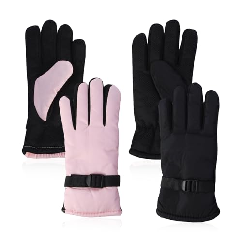 LSYYSL 2 Paar Warme Handschuhe Wasserdichte Handschuhe Anti-Rutsch Handschuhe Winddichte Handschuhe Skihandschuhe Fahrradhandschuhe von LSYYSL