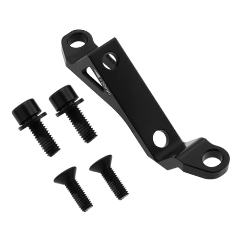 LT Easiyl 1 Set Fahrrad-Bremssattel-Montageadapter Fahrradpfosten-zu-Flachmontageadapter mit Schraubensatz Fahrrad-Scheibenbremsen-Montagehalterung für Mountainbikes Und Rennräder Schwarz LT Easiyl 1 Set Fahrrad-Bremssattel-Montageadapter Fahrradpfosten-zu-Flachmontageadapter mit Schraubensatz Fahrrad-Scheibenbremsen-Montagehalterung für Mountainbikes Und Rennräder Schwarz von LT Easiyl
