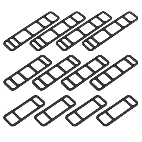 LT Easiyl 12 x Fahrrad-Fahrrad-Riemen, dehnbar, Silikon, fixiertes Silikonband für Fahrrad-Scheinwerfer, Rücklichter, Auto-Recorder von LT Easiyl
