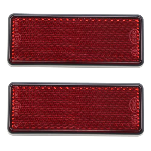 LT Easiyl Rechteckige Reflektoren für Anhänger, Torpfosten, Zaun, Katzenauge, Reflektoren für Wohnmobil, Fahrrad, LKW, 90 x 35 x 10 mm, Rot, 2 Stück LT Easiyl Rechteckige Reflektoren für Anhänger, Torpfosten, Zaun, Katzenauge, Reflektoren für Wohnmobil, Fahrrad, LKW, 90 x 35 x 10 mm, Rot, 2 Stück von LT Easiyl